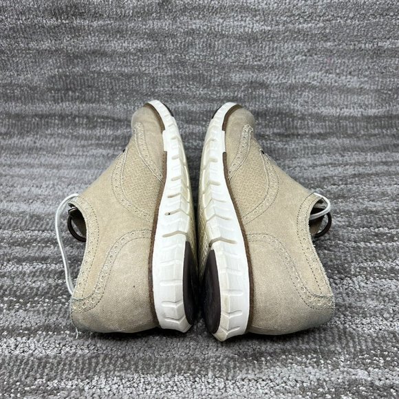 Cole Haan ZeroGrand Men's 9 M Beige Canvas Wingtip Derby Oxford Shoes - Picture 8 of 9